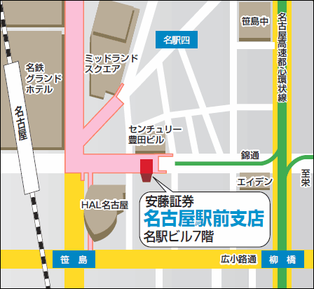 移転後の店舗地図