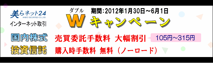 インターネット取引 Ｗ（ダブル）キャンペーン