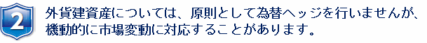 原則為替ヘッジなし